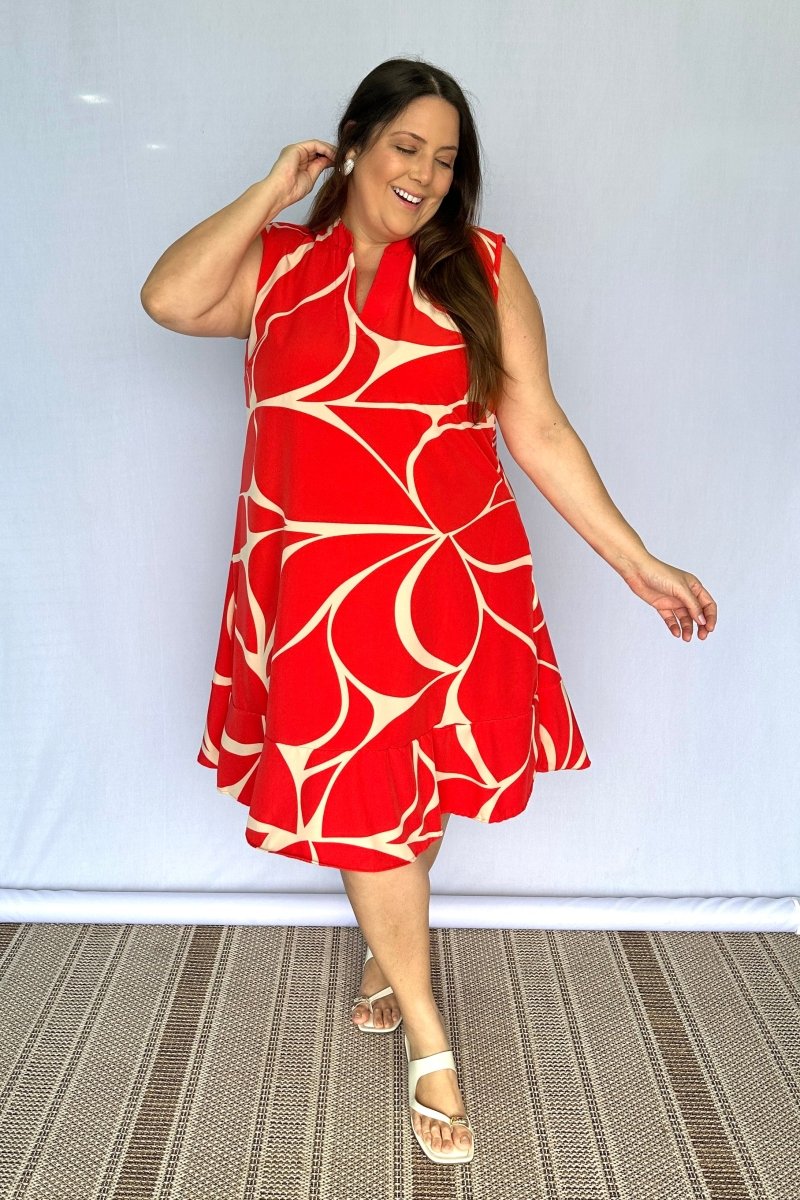 Vestido Luana – Evasê com Gola Padre e Bolsos em Crepe - Naguirre Shop