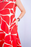 Vestido Luana – Evasê com Gola Padre e Bolsos em Crepe - Naguirre Shop
