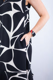 Vestido Luana – Evasê com Gola Padre e Bolsos em Crepe - Naguirre Shop
