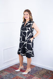 Vestido Luana – Evasê com Gola Padre e Bolsos em Crepe - Naguirre Shop