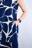 Vestido Luana – Evasê com Gola Padre e Bolsos em Crepe - Naguirre Shop