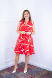 Vestido Luana – Evasê com Gola Padre e Bolsos em Crepe - Naguirre Shop