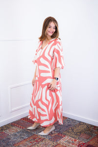Vestido Luciana – Longuete em Viscolinho com Mangas Amplas e Bolsos - Naguirre Shop