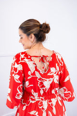 Vestido Luciana – Longuete em Viscolinho com Mangas Amplas e Bolsos - Naguirre Shop