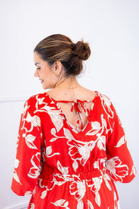 Vestido Luciana – Longuete em Viscolinho com Mangas Amplas e Bolsos - Naguirre Shop