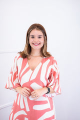 Vestido Luciana – Longuete em Viscolinho com Mangas Amplas e Bolsos - Naguirre Shop