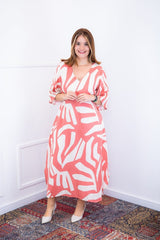 Vestido Luciana – Longuete em Viscolinho com Mangas Amplas e Bolsos - Naguirre Shop