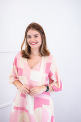 Vestido Luciana – Longuete em Viscolinho com Mangas Amplas e Bolsos - Naguirre Shop