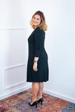 Vestido Madrid - Gola Oval Manga Longa - Naguirre Shop