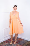 Vestido Malu – Alça Ajustável em Viscose Marrant com Saia Evasê e Bolsos - Naguirre Shop