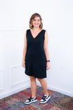 Vestido Mariana - Moletinho com Decote V e Bolsos Laterais - Naguirre Shop