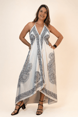 Vestido Maxi Fluido Viscose 100% Natural Viena - Naguirre Shop
