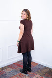 Vestido Melissa - Gola Redonda Acinturado em Viscolycra - Naguirre Shop