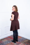 Vestido Melissa - Gola Redonda Acinturado em Viscolycra - Naguirre Shop