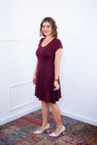 Vestido Melissa - Gola Redonda Acinturado em Viscolycra - Naguirre Shop