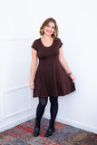 Vestido Melissa - Gola Redonda Acinturado em Viscolycra - Naguirre Shop
