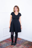 Vestido Melissa - Gola Redonda Acinturado em Viscolycra - Naguirre Shop