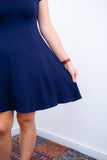 Vestido Melissa - Gola Redonda Acinturado em Viscolycra - Naguirre Shop