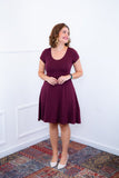 Vestido Melissa - Gola Redonda Acinturado em Viscolycra - Naguirre Shop