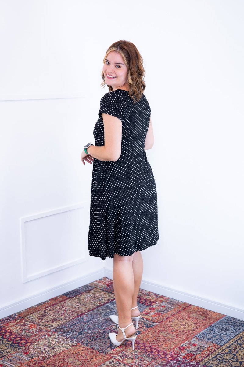 Vestido Melissa - Gola Redonda Acinturado em Viscolycra - Naguirre Shop