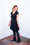 Vestido Melissa - Gola Redonda Acinturado em Viscolycra - Naguirre Shop