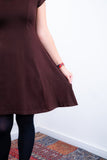 Vestido Melissa - Gola Redonda Acinturado em Viscolycra - Naguirre Shop