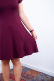 Vestido Melissa - Gola Redonda Acinturado em Viscolycra - Naguirre Shop
