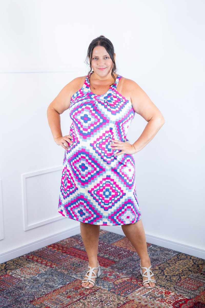 Vestido Mila – Malha Confort Midi com Alça Nadador - Naguirre Shop