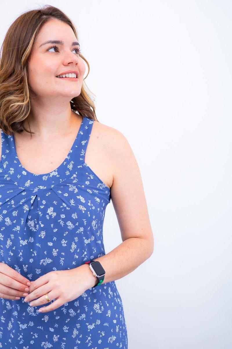 Vestido Mila – Malha Confort Midi com Alça Nadador - Naguirre Shop