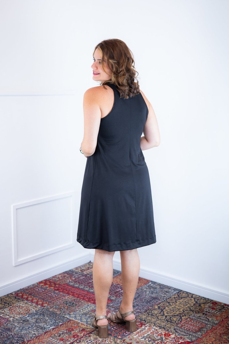 Vestido Mila – Malha Confort Midi com Alça Nadador - Naguirre Shop