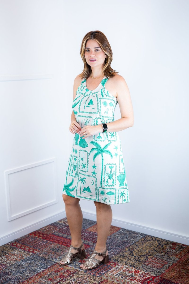 Vestido Mila – Malha Confort Midi com Alça Nadador - Naguirre Shop