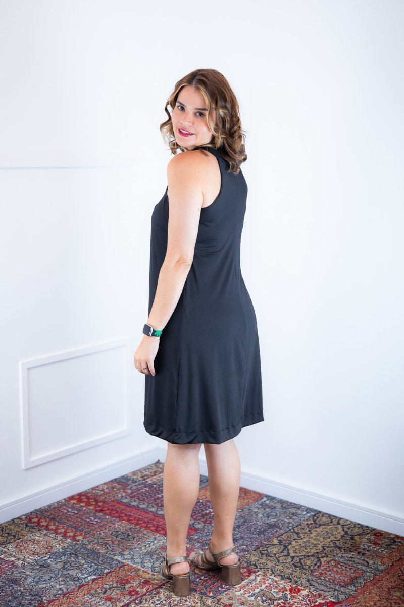 Vestido Mila – Malha Confort Midi com Alça Nadador - Naguirre Shop
