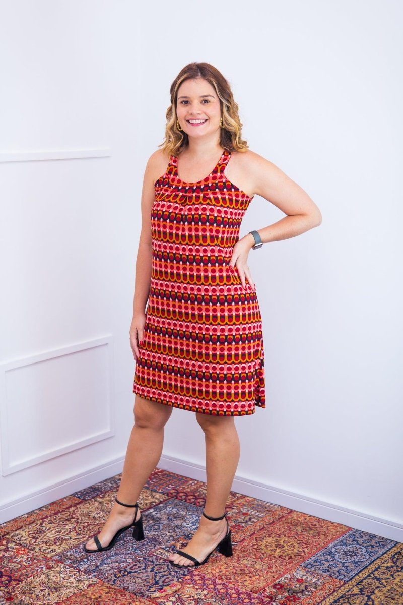 Vestido Mila – Malha Confort Midi com Alça Nadador - Naguirre Shop