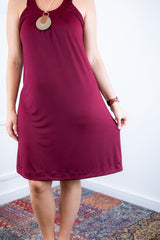 Vestido Mila – Malha Confort Midi com Alça Nadador - Naguirre Shop