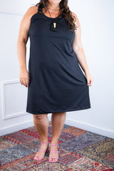 Vestido Mila – Malha Confort Midi com Alça Nadador - Naguirre Shop