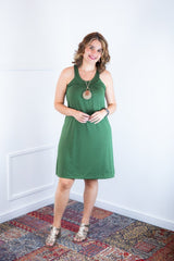 Vestido Mila – Malha Confort Midi com Alça Nadador - Naguirre Shop