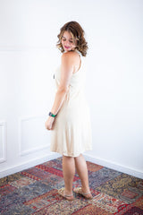 Vestido Mila – Malha Confort Midi com Alça Nadador - Naguirre Shop