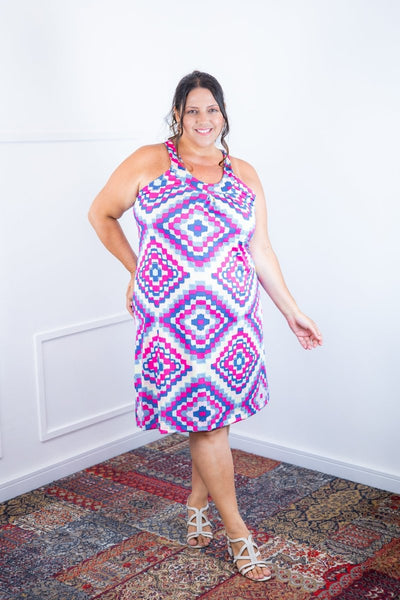 Vestido Mila � Malha Confort Midi com Al�a Nadador - Naguirre Shop