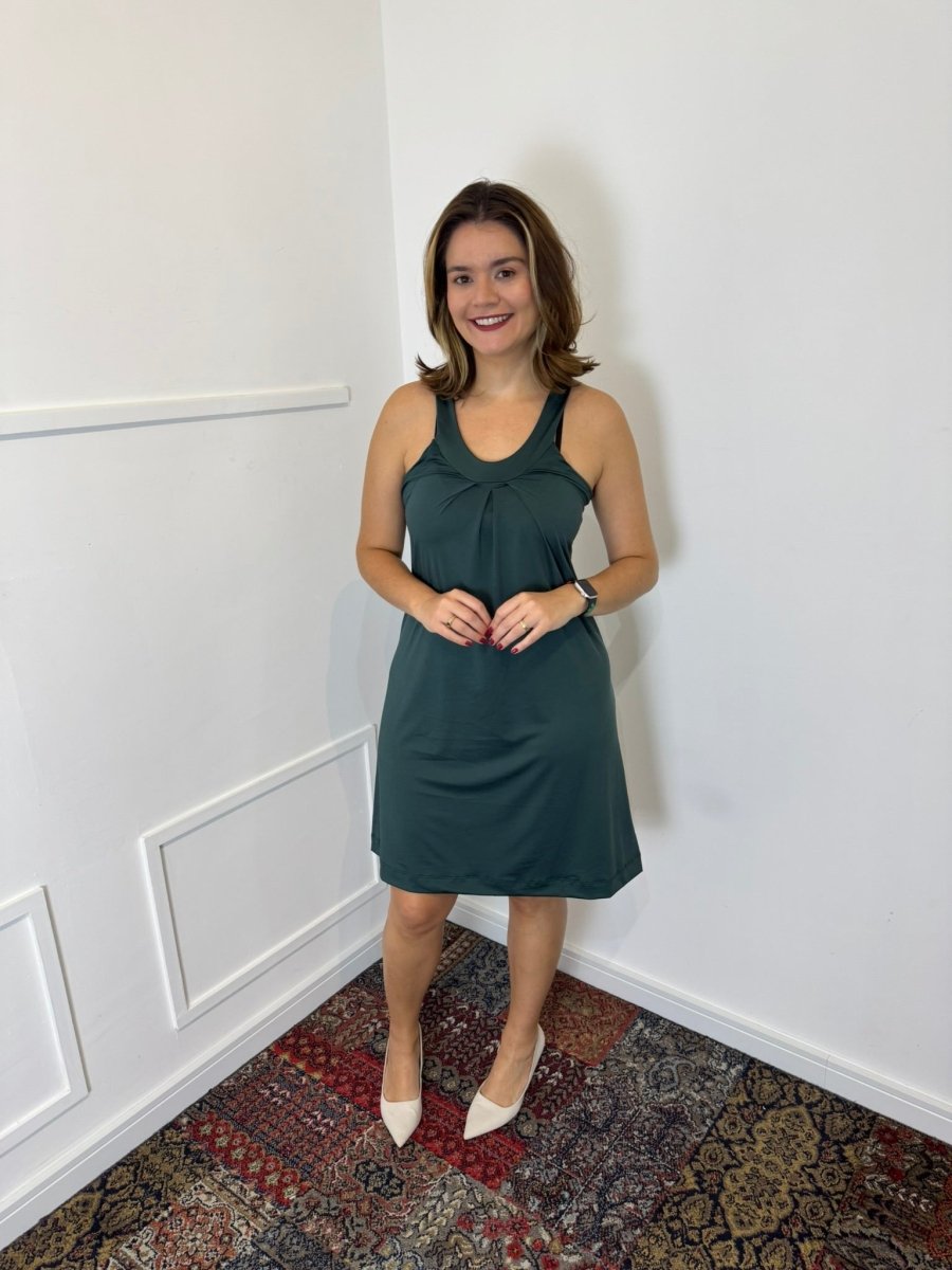 Vestido Mila – Malha Confort Midi com Alça Nadador - Naguirre Shop