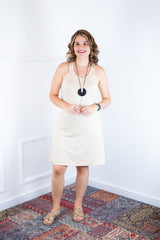 Vestido Mila – Malha Confort Midi com Alça Nadador - Naguirre Shop