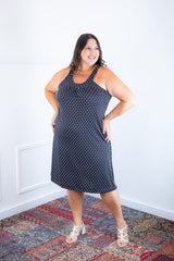 Vestido Mila – Malha Confort Midi com Alça Nadador - Naguirre Shop