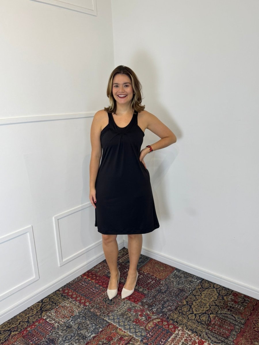 Vestido Mila – Malha Confort Midi com Alça Nadador - Naguirre Shop