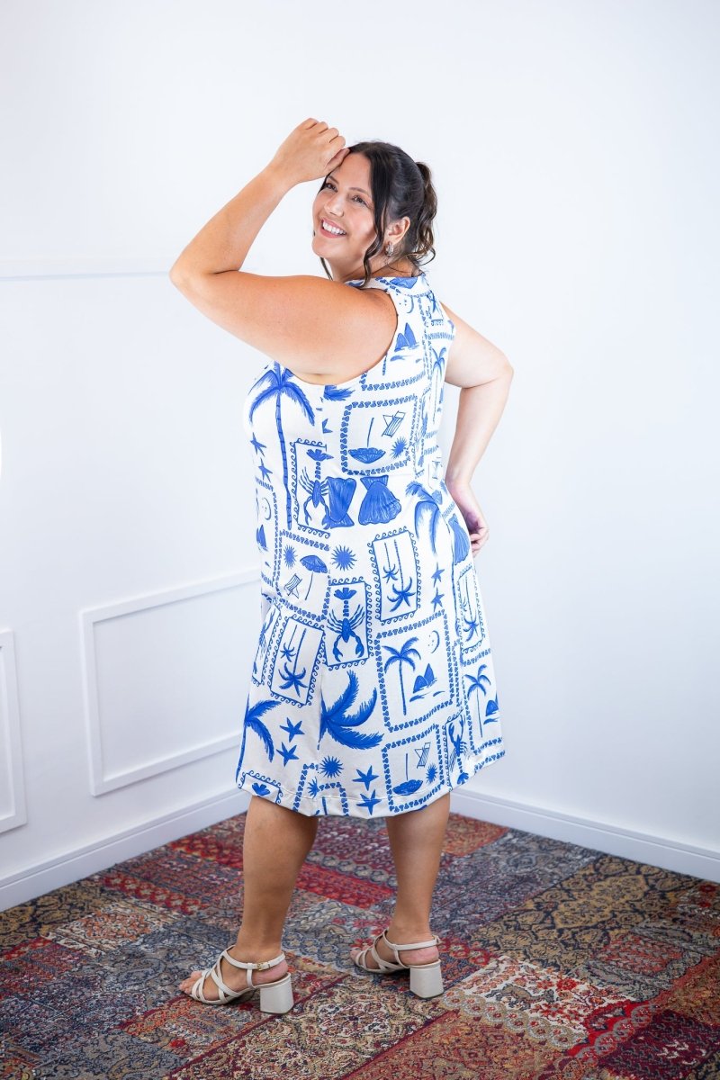 Vestido Mila – Malha Confort Midi com Alça Nadador - Naguirre Shop