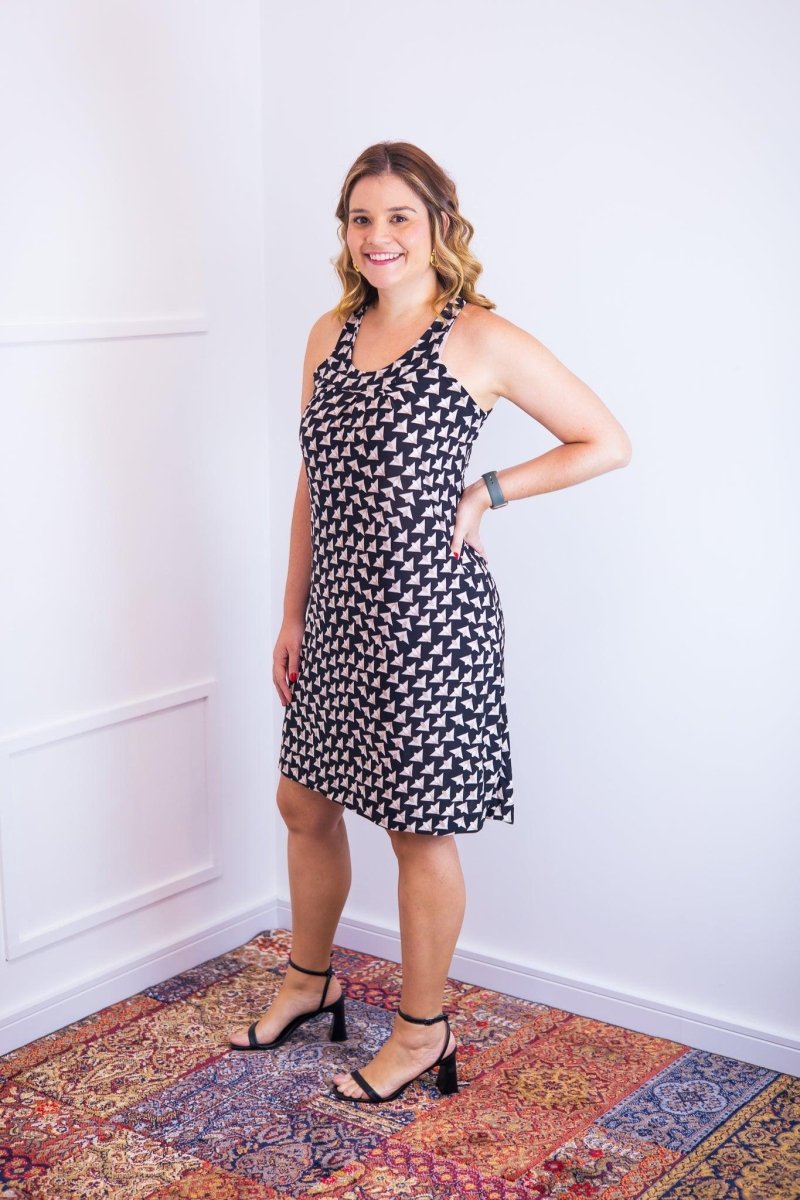 Vestido Mila – Malha Confort Midi com Alça Nadador - Naguirre Shop