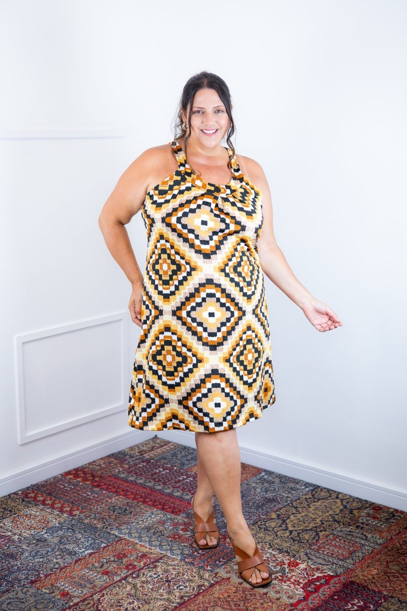 Vestido Mila – Malha Confort Midi com Alça Nadador - Naguirre Shop