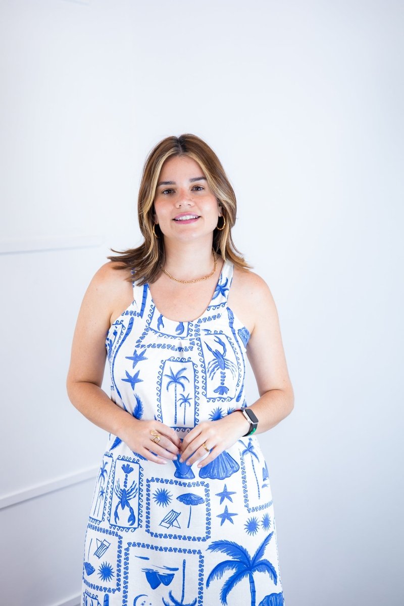 Vestido Mila – Malha Confort Midi com Alça Nadador - Naguirre Shop