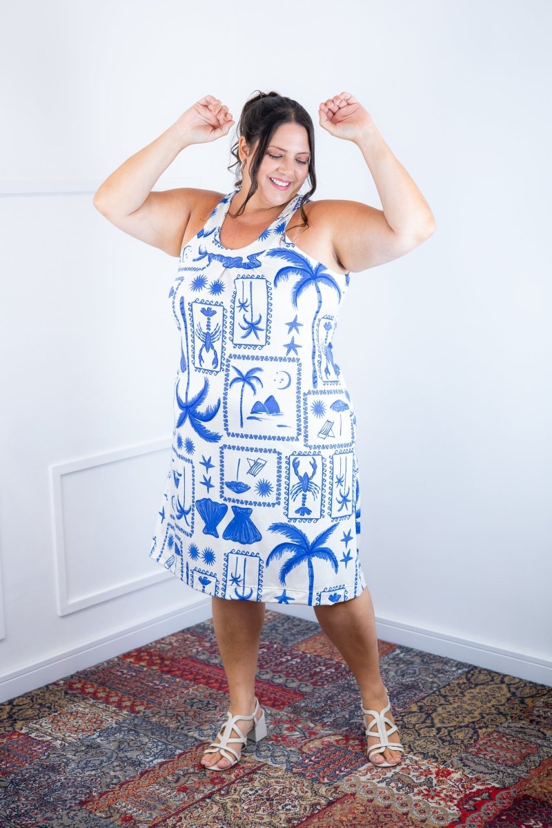 Vestido Mila – Malha Confort Midi com Alça Nadador - Naguirre Shop