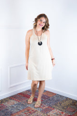 Vestido Mila – Malha Confort Midi com Alça Nadador - Naguirre Shop