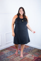 Vestido Mila – Malha Confort Midi com Alça Nadador - Naguirre Shop