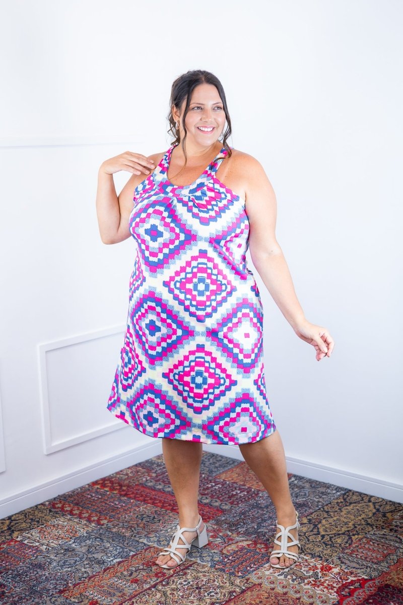 Vestido Mila – Malha Confort Midi com Alça Nadador - Naguirre Shop